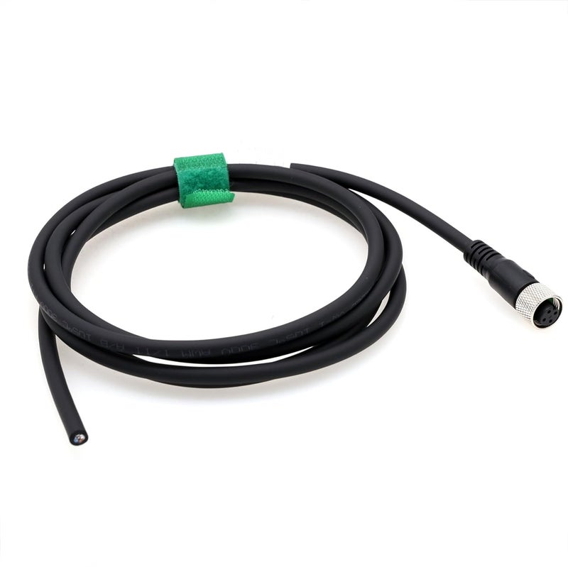HangTon Sensor Encoder Actuator M12 A Coded 4 pin Female Shield Cable to Open Wire for Industrial Automation, Device Network DeviceNet, CANopen, IO Link, Profibus 1m - Image 3